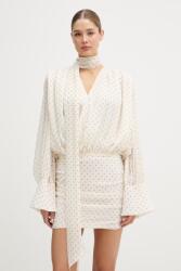 Rotate átlapolós ruha - bézs 38