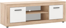 Mebel Elite BLAGO TV-állvány 140 cm sonoma tölgy/fehér (W-LUNA-DS-B-RTV2D)