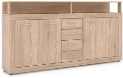  BLAGO komód 190 cm sonoma tölgy (W-LUNA-DS-DS-KOM4D4S)