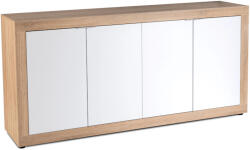  BLAGO komód 180 cm sonoma tölgy/fehér (W-LUNEA-DS-B-KOM4D)