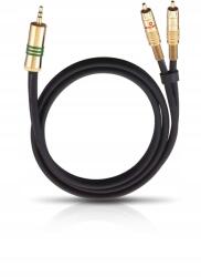 Oehlbach Kábel 3.5mm Jack 2 Cinch audio sztereó 1m telefon tablet erősítő (2056)