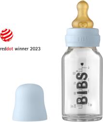 BIBS üveg cumisüvegszett - pasztellkék - 110 ml