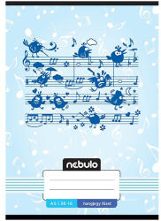 Nebulo Füzet, A5, hangjegy, 36-16, Mix minták, Nebulo (DB01.08081)