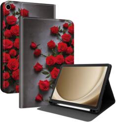  ART Husă tip carte pentru Samsung Galaxy Tab A9+ / Galaxy Tab A11+ RED ROSES