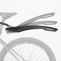 Rockbros Hátsó kerékpár sárvédő, piros LED lámpával, fekete (5907769314377)