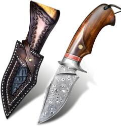 HARAHU MASTERPIECE RY-26629 Damaszk vadászkés - Barna KP26629