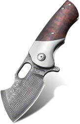 HARAHU MI-29038 damaszk összecsukható vadászkés - Barna KP29038