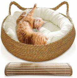  Fonott Kutya-macska Fekhely Kerek 48 CM Párna Matrac (007459)