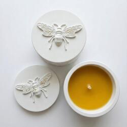 NOBAMO Méh gyertya - Fehér / Fűszeres narancs KP39758