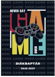 TopTimer Diák zsebkönyv TOPTIMER papírborító B/6 heti 120x170mm Gamer 2026-2027 (27D100J-00B) - robbitairodaszer