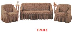 DELFIN Huse Elastice Pt Canapea si 2 Fotolii Jacquard Cod TRF43