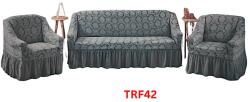 DELFIN Huse Elastice Pt Canapea si 2 Fotolii Jacquard Cod TRF42