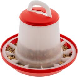 OLBA B. V. Holland Baromfi etető automata - 1 kg, állítható magasság, piros-fehér