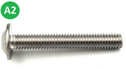 Koelner - Rawlplug D-fejű, peremes, belső kulcsnyílású metrikus csavar M8 A2 rozsdamentes ISO7380-2 - bakonykotoelem - 65 Ft