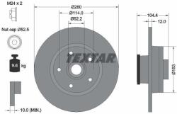 TEXTAR féktárcsa TEXTAR 92268903 for VAUXHALL, RENAULT, NISSAN, FIAT (92268903)
