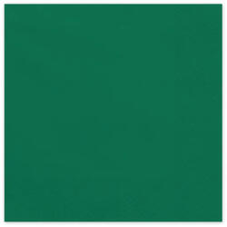 PartyDeco S. r. o Szalvéta, sötét zöld, 33x33cm, 20 darab/csomag
