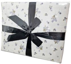 Dormy Lenjerie cu elastic 180x200 Creponata Flowers V11 6 Piese (Finet) (CREP-80486)
