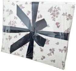 Dormy Lenjerie cu elastic 180x200 Creponata Flowers V18 6 Piese (Finet) (CREP-80494)