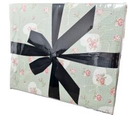 Dormy Lenjerie cu elastic 180x200 Creponata Flowers V13 6 Piese (Finet) (CREP-80489)