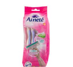 SOLVENT Import dod. PL Ameté (10 бр. /пакет) самобръсначки за еднократна употреба с 3 ножчета