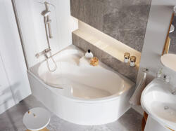 RAVAK Rosa I 140x105 akrilkád bal (hófehér) (CI01000000) - csempekert