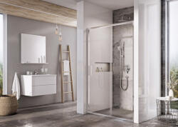 RAVAK Blix Slim BLSDP2-110 zuhanyajtó krómhatású+transparent (X0PMD0C00Z1) - csempekert