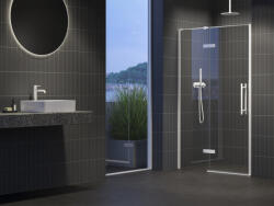 RAVAK COOL! COSD2-120 zuhanyajtó matt fehér+transparent (X0VVGCE00Z1) - csempekert