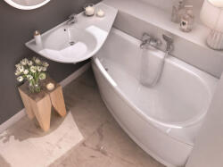 RAVAK Avocado 160x75 akrilkád jobb (hófehér) (CH01000000) - csempekert