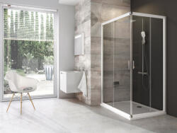 RAVAK Blix BLRV2K-90 zuhanykabin fehér+transparent (1 oldal) (1XV70100Z1)