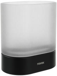 Ravak Hungary Kft Chrome CR II 211.20BLM üvegpohár, matt fekete (X07P1379) - csempekert