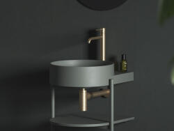 RAVAK Yard 40 kerámiamosdó Grey Green (XJX08240000) - csempekert