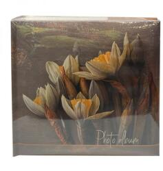 P&O Nárciszos könyvkötésű bedugós fényképalbum - 200 db 10x15 cm képhez (BBM46200-CR-350-356-SARGANARCISZ)