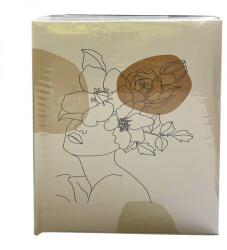 P&O Modern könyvkötésű bedugós fényképalbum - 300 db 10x15 cm képhez - női grafika (BBM46300T-WH-BRIDE-3FEJ)