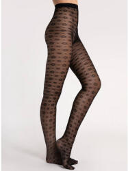 Fiore FOOTLOOSE 30 DEN mintás fekete harisnyanadrág