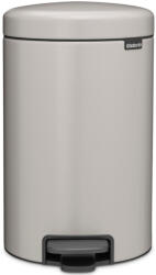 Brabantia NewIcon pedálos szemetes, lecsapódásgátló fedővel, 12L, acél, hamvasszürke