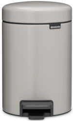 Brabantia NewIcon pedálos szemetes, lecsapódásgátló fedővel, 3L, acél, hamvasszürke