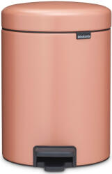Brabantia NewIcon pedálos szemetes, lecsapódásgátló fedővel, 5L, acél, meleg tónusú vörösréz