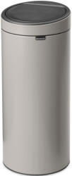 Brabantia Touch Bin New Soft-Touch nyomófedeles szemetes, 30L, acél, hamvasszürke