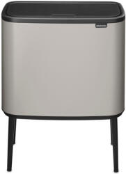 Brabantia Bo Touch Bin nyomófedeles hulladékgyűjtő, 36L, acél, hamvasszürke
