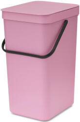 Brabantia Sort & Go konyhai szemetes felnyitható fedővel, 16L, rózsaszín-lila