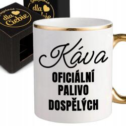 Style Couture Bögre, Fehér, Arany fül és perem, 330ml, Kerámia