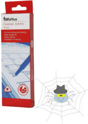 Foroffice rostirón, tűfilc vízbázisú, 0, 4 mm - kék