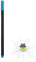 EVOffice Rostirón, tűfilc vízbázisú, 0, 4 mm, hatszögletű - világoskék