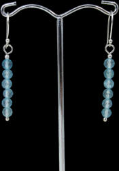  Fazettált kék topáz fülbevaló - asvanyekszerbolt - 9 980 Ft