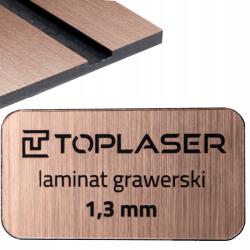 Toplaser Laminált formátum 30x20cm szálcsiszolt réz-fekete 868 CO2 gravírozáshoz (Laminat laser CO2 30x20cm kolor )