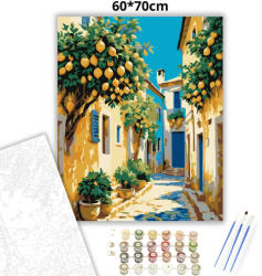  Napsütötte citromliget - számfestő készlet - 60×70 cm (Keret nélkül)