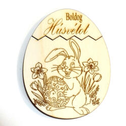  Gravírozott pénzátadó, kihúzható tojás, mérete: 9, 5x12 cm