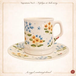 BögreManufaktúra Signatura No. 5 Nefelejcs & Sárga virág