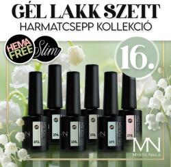 Mystic Nails Gél lakk Szett 16 - Harmatcsepp (HEMA-free) - 6 db x 6ml