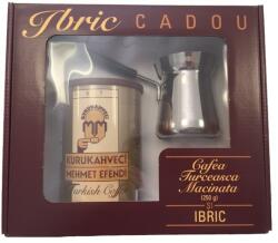 Kurukahveci Mehmet Efendi Set Cafea Fin Macinata Mehmet Efendi cutie metalica 250g + ibric